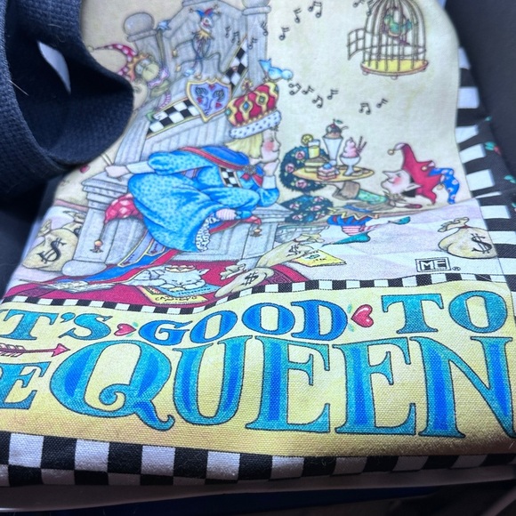 Unused “Fiddler’s Elbow” ME “It’s Good to Be Queen” 100% Cotton - Picture 1 of 15